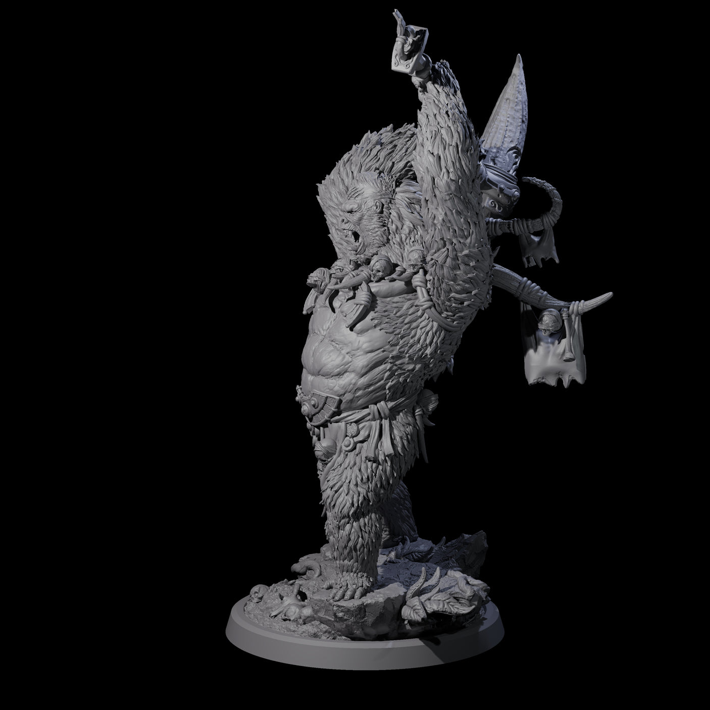 Furious Giant Ape A Miniature for Dungeons and Dragons, Pathfinder or other TTRPGs