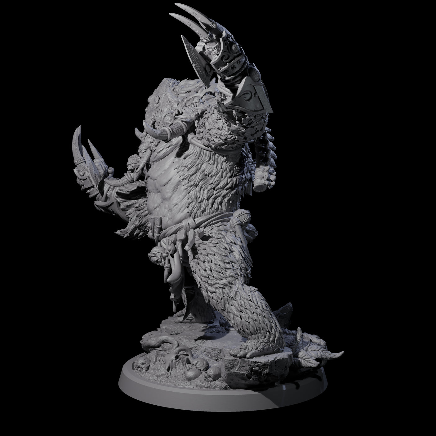 Furious Giant Ape B Miniature for Dungeons and Dragons, Pathfinder or other TTRPGs