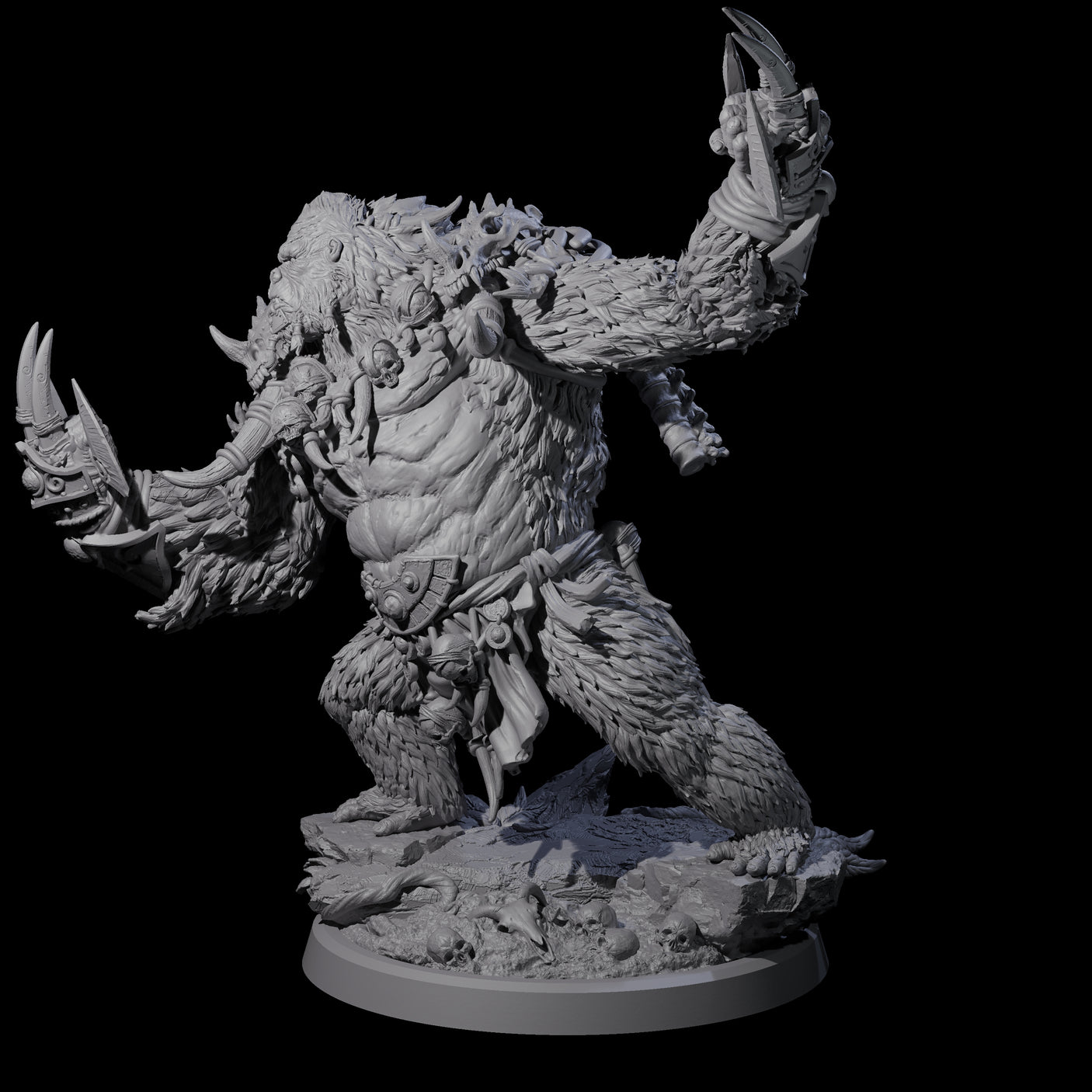 Furious Giant Ape B Miniature for Dungeons and Dragons, Pathfinder or other TTRPGs