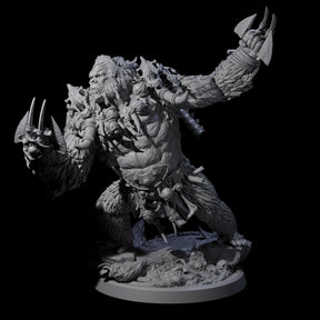 Furious Giant Ape B Miniature for Dungeons and Dragons, Pathfinder or other TTRPGs