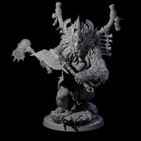 Furious Giant Ape C Miniature for Dungeons and Dragons, Pathfinder or other TTRPGs