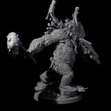 Furious Giant Ape C Miniature for Dungeons and Dragons, Pathfinder or other TTRPGs