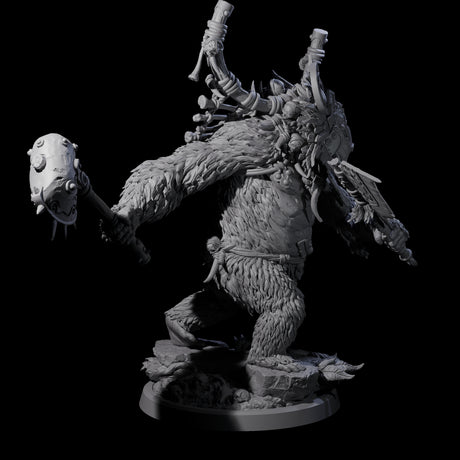 Furious Giant Ape C Miniature for Dungeons and Dragons, Pathfinder or other TTRPGs