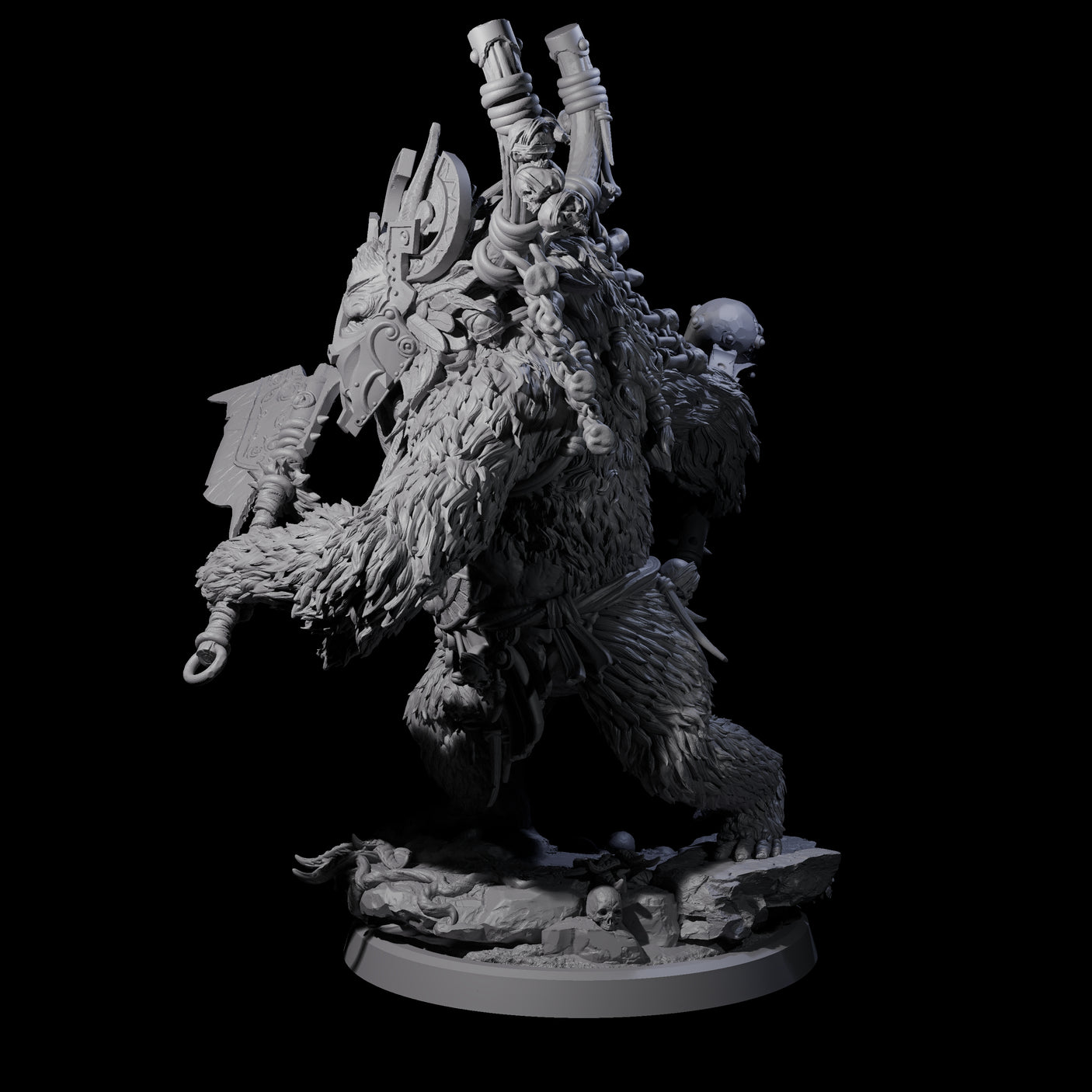 Furious Giant Ape C Miniature for Dungeons and Dragons, Pathfinder or other TTRPGs