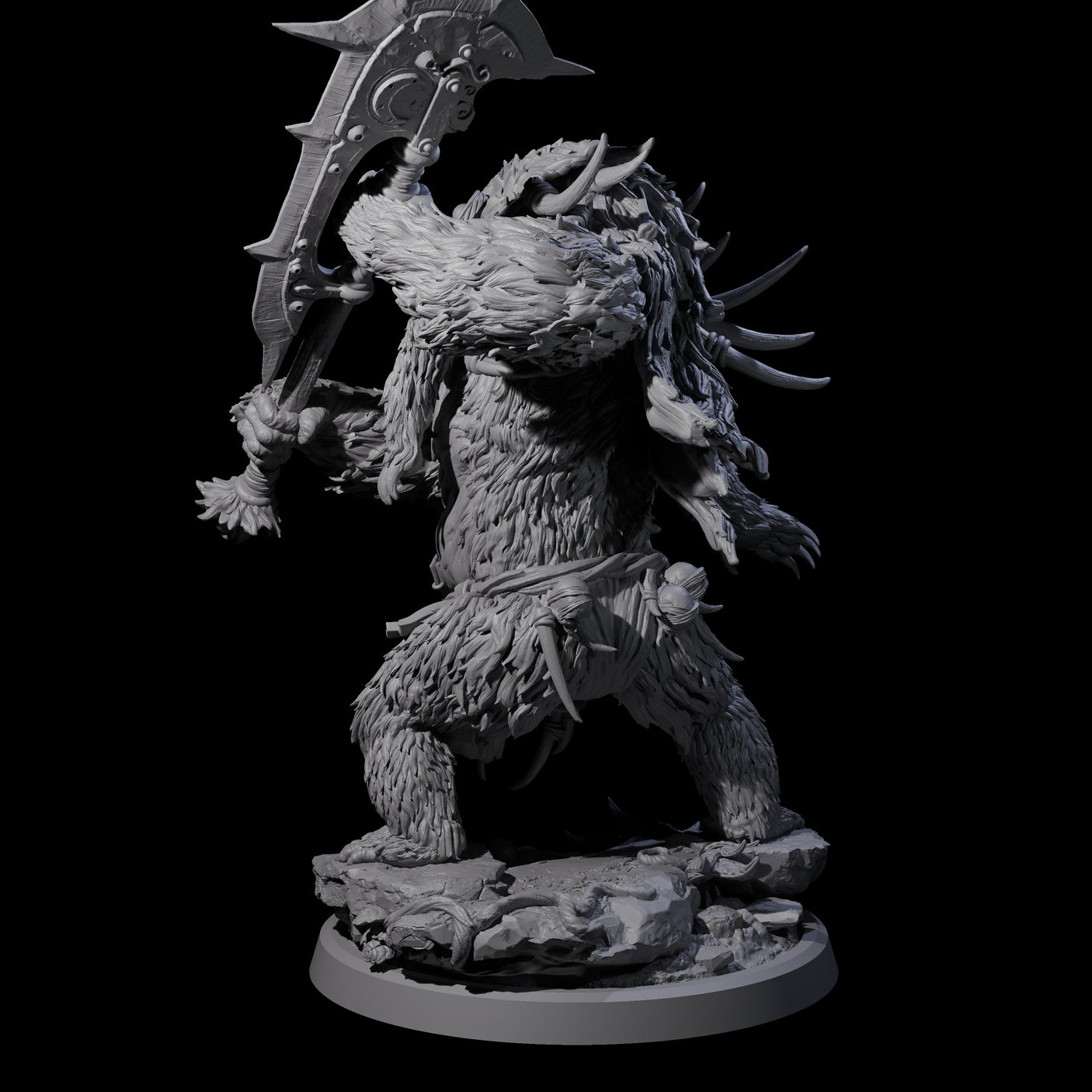 Furious Giant Ape D Miniature for Dungeons and Dragons, Pathfinder or other TTRPGs