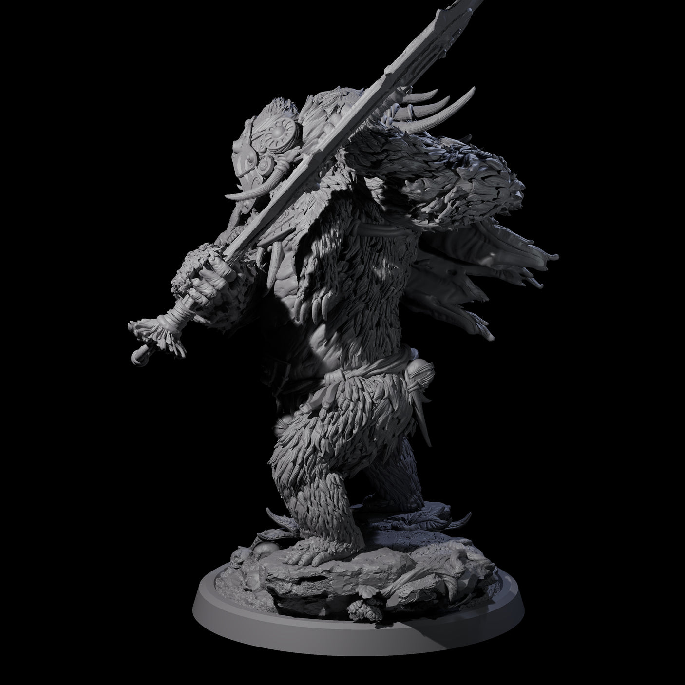 Furious Giant Ape D Miniature for Dungeons and Dragons, Pathfinder or other TTRPGs