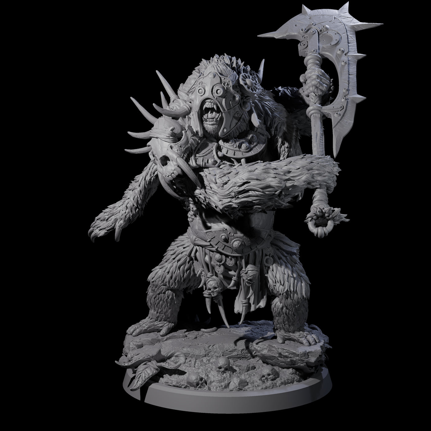 Furious Giant Ape D Miniature for Dungeons and Dragons, Pathfinder or other TTRPGs