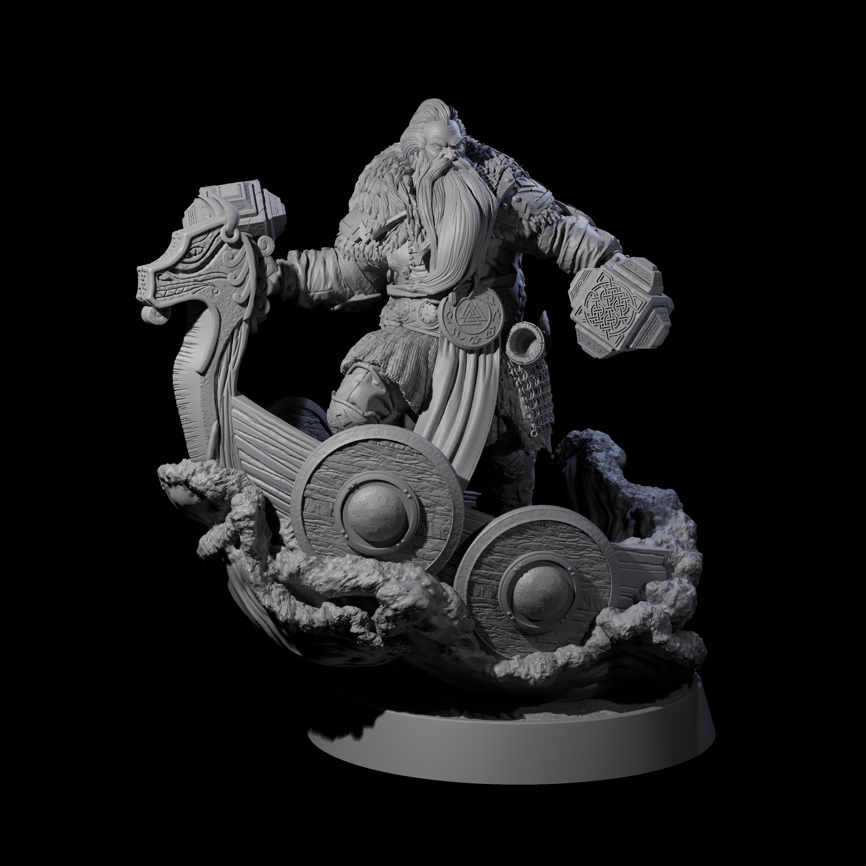 Furious Viking Berserker A Miniature for Dungeons and Dragons, Pathfinder or other TTRPGs
