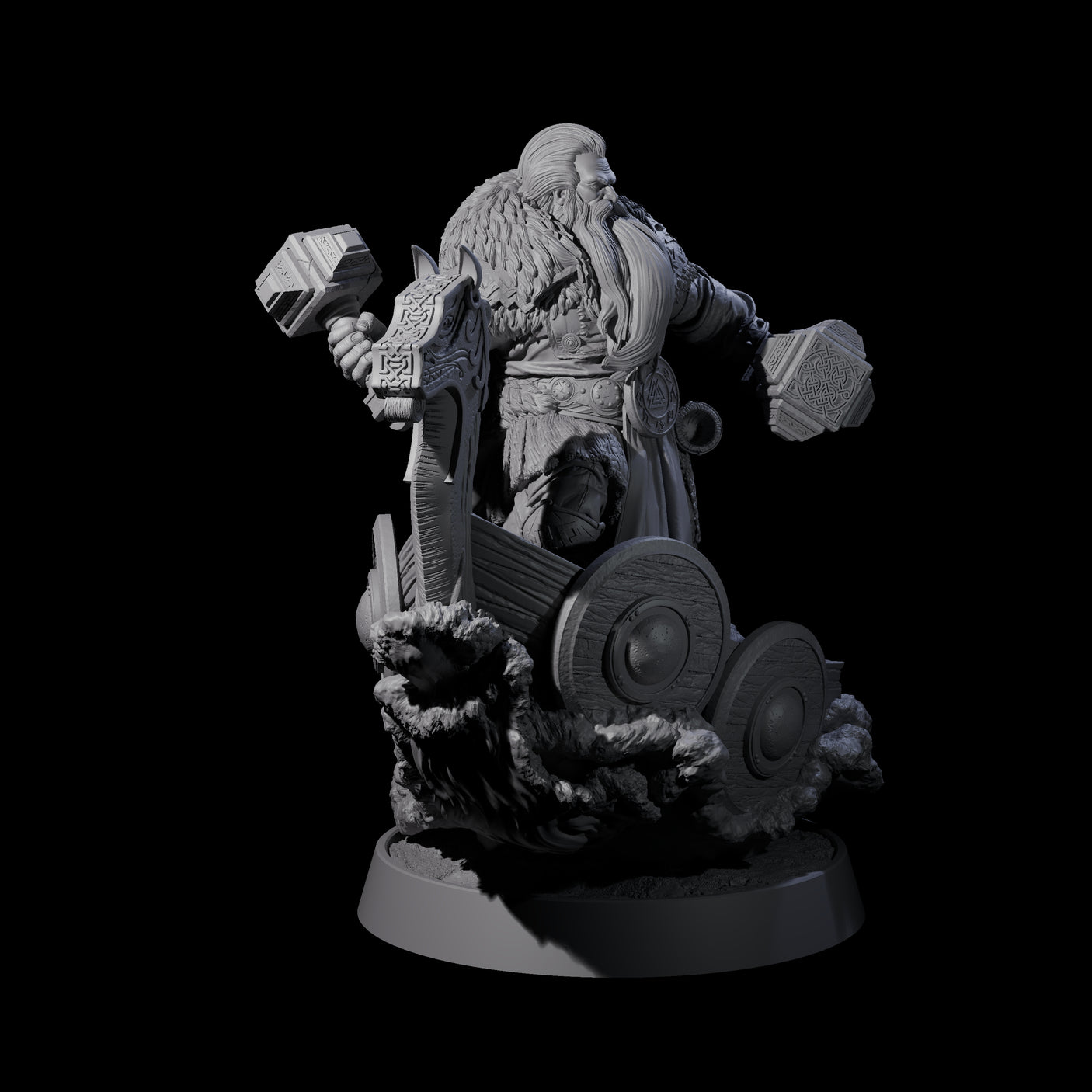Furious Viking Berserker A Miniature for Dungeons and Dragons, Pathfinder or other TTRPGs