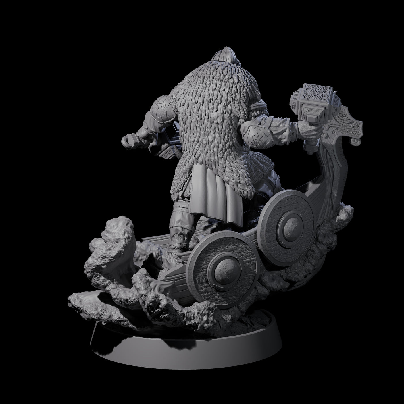 Furious Viking Berserker A Miniature for Dungeons and Dragons, Pathfinder or other TTRPGs