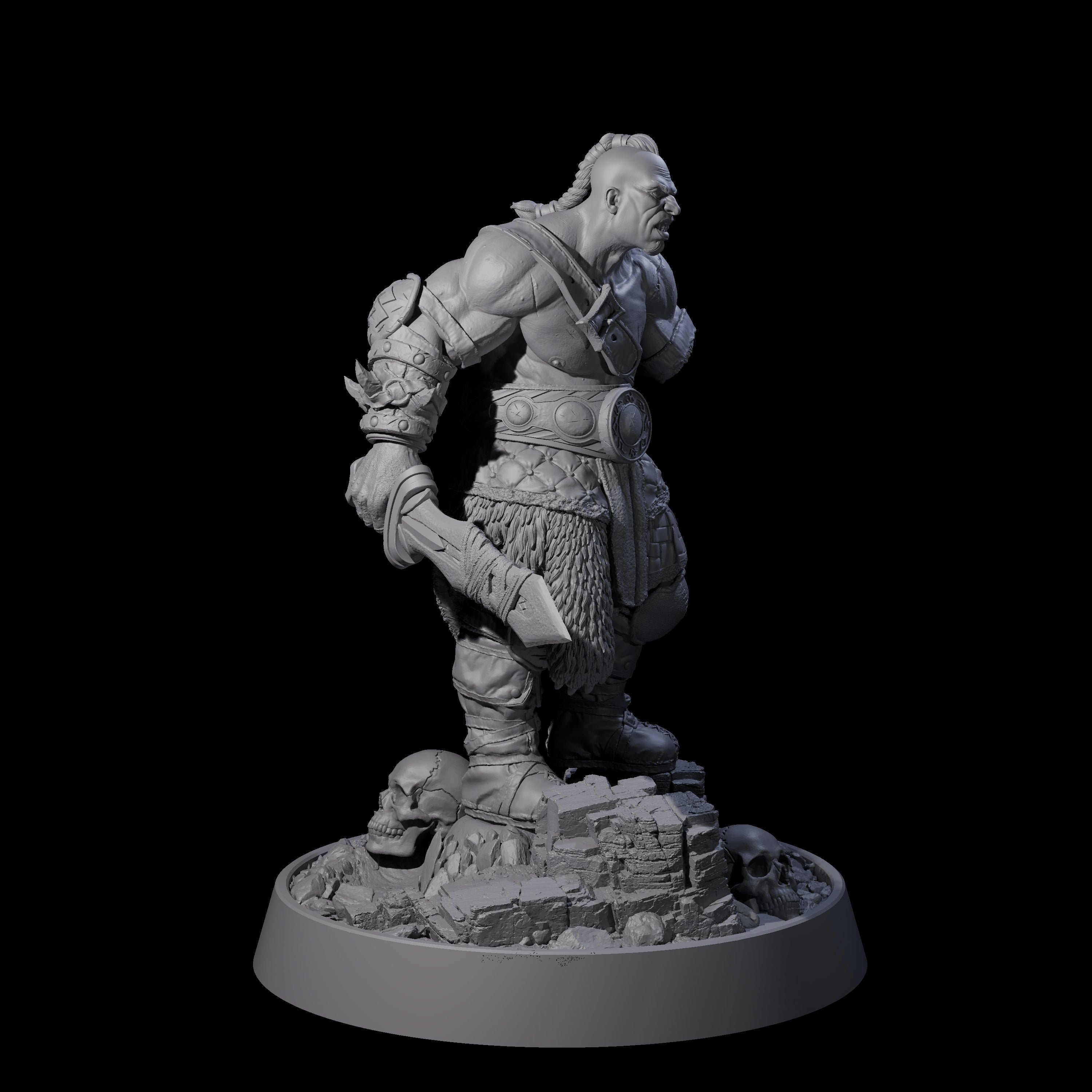 Furious Viking Berserker D Miniature for Dungeons and Dragons, Pathfinder or other TTRPGs