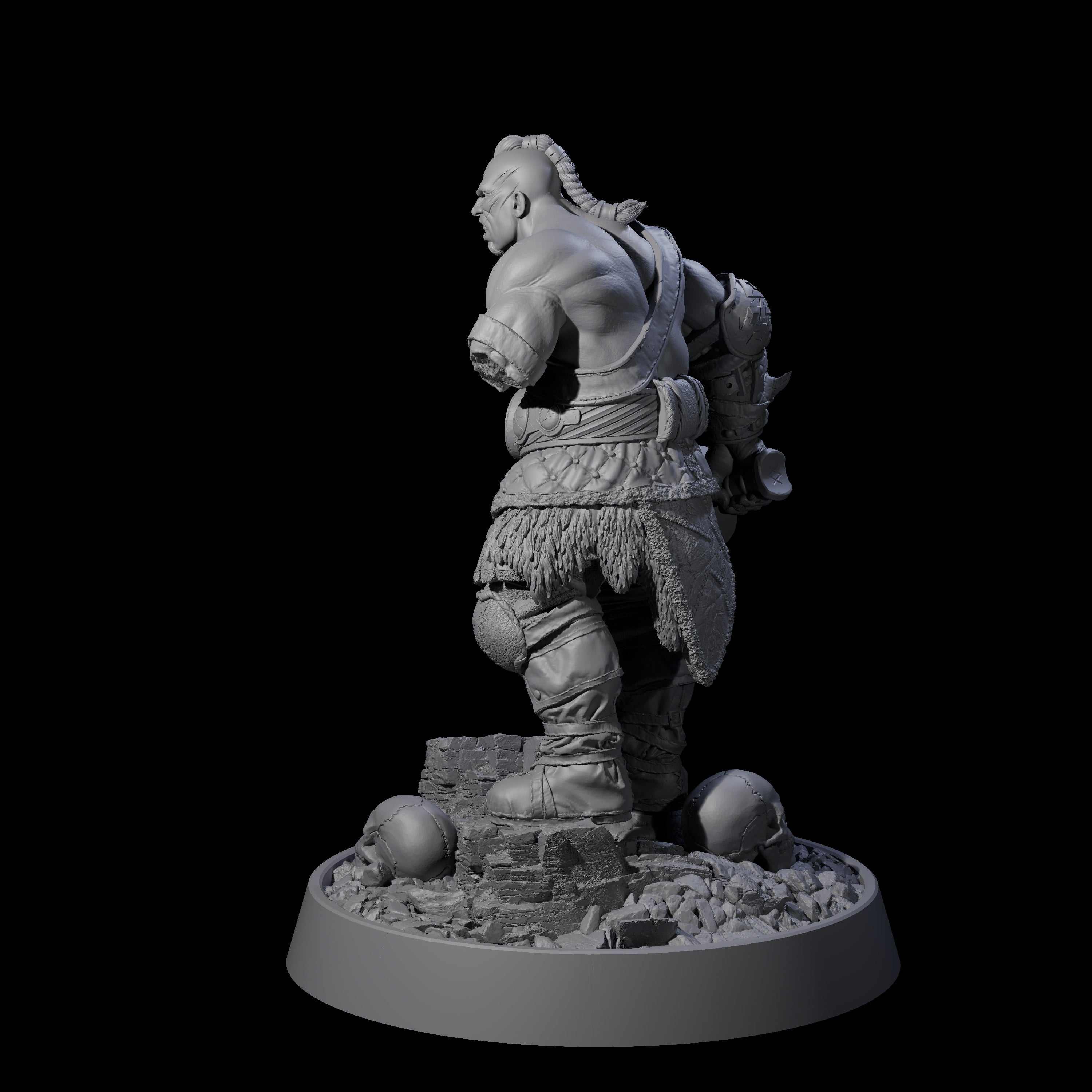 Furious Viking Berserker D Miniature for Dungeons and Dragons, Pathfinder or other TTRPGs