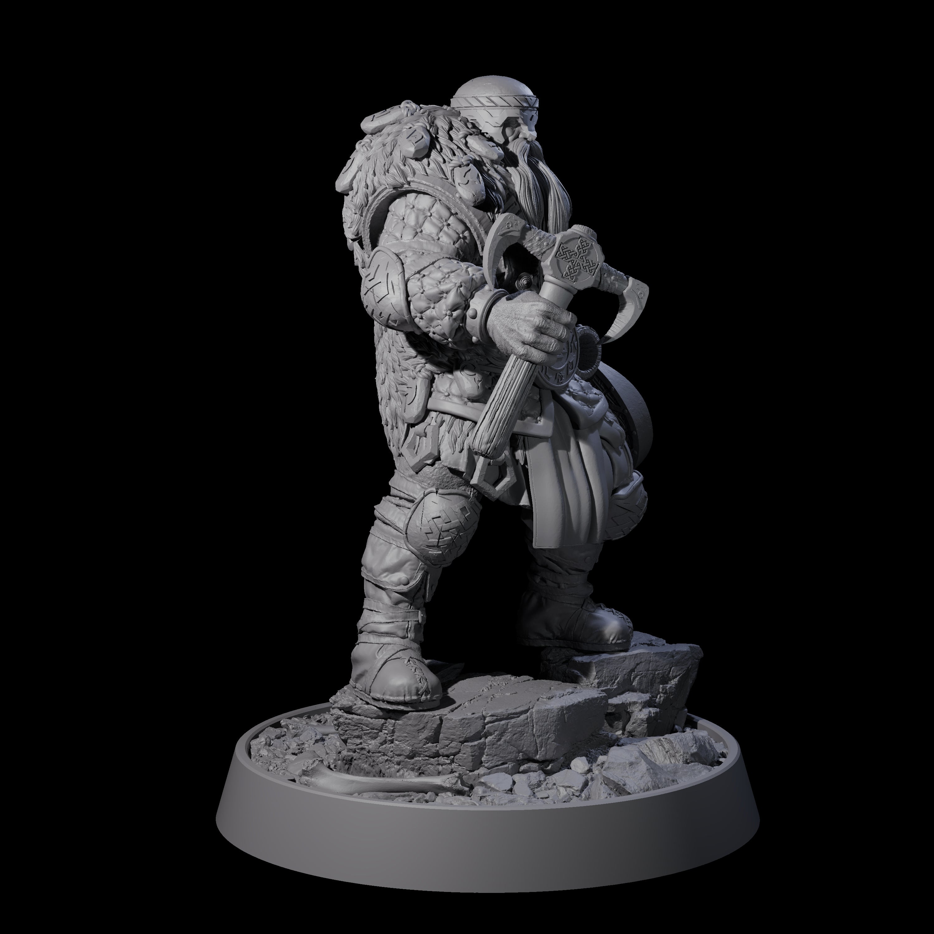 Furious Viking Berserker E Miniature for Dungeons and Dragons, Pathfinder or other TTRPGs