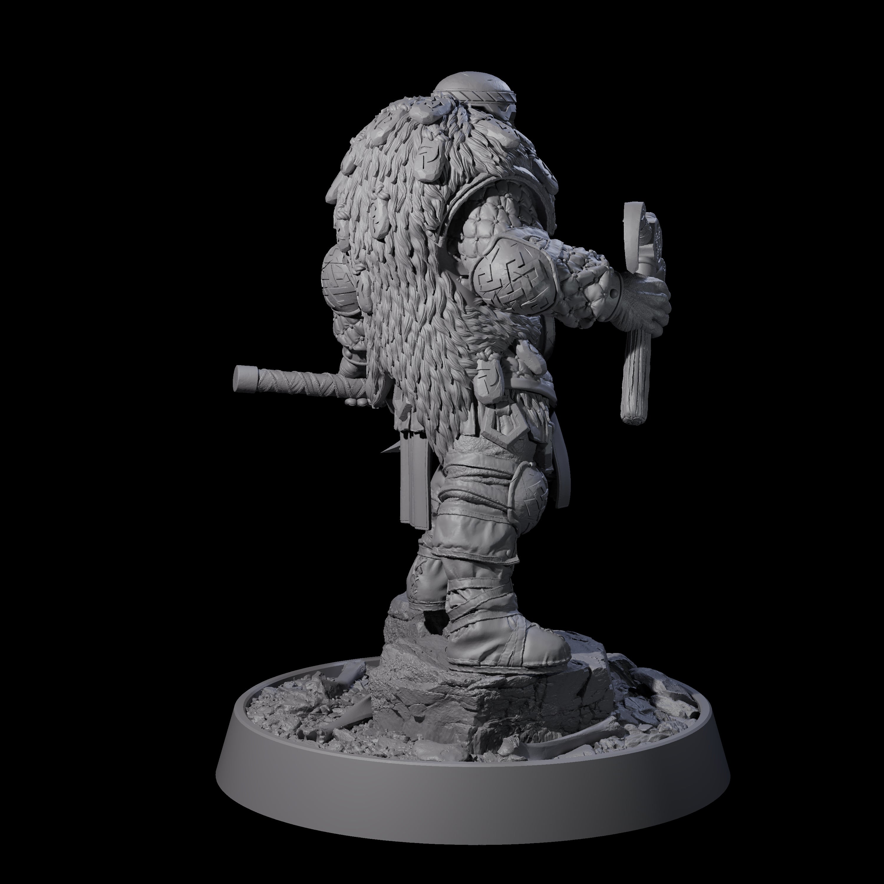 Furious Viking Berserker E Miniature for Dungeons and Dragons, Pathfinder or other TTRPGs
