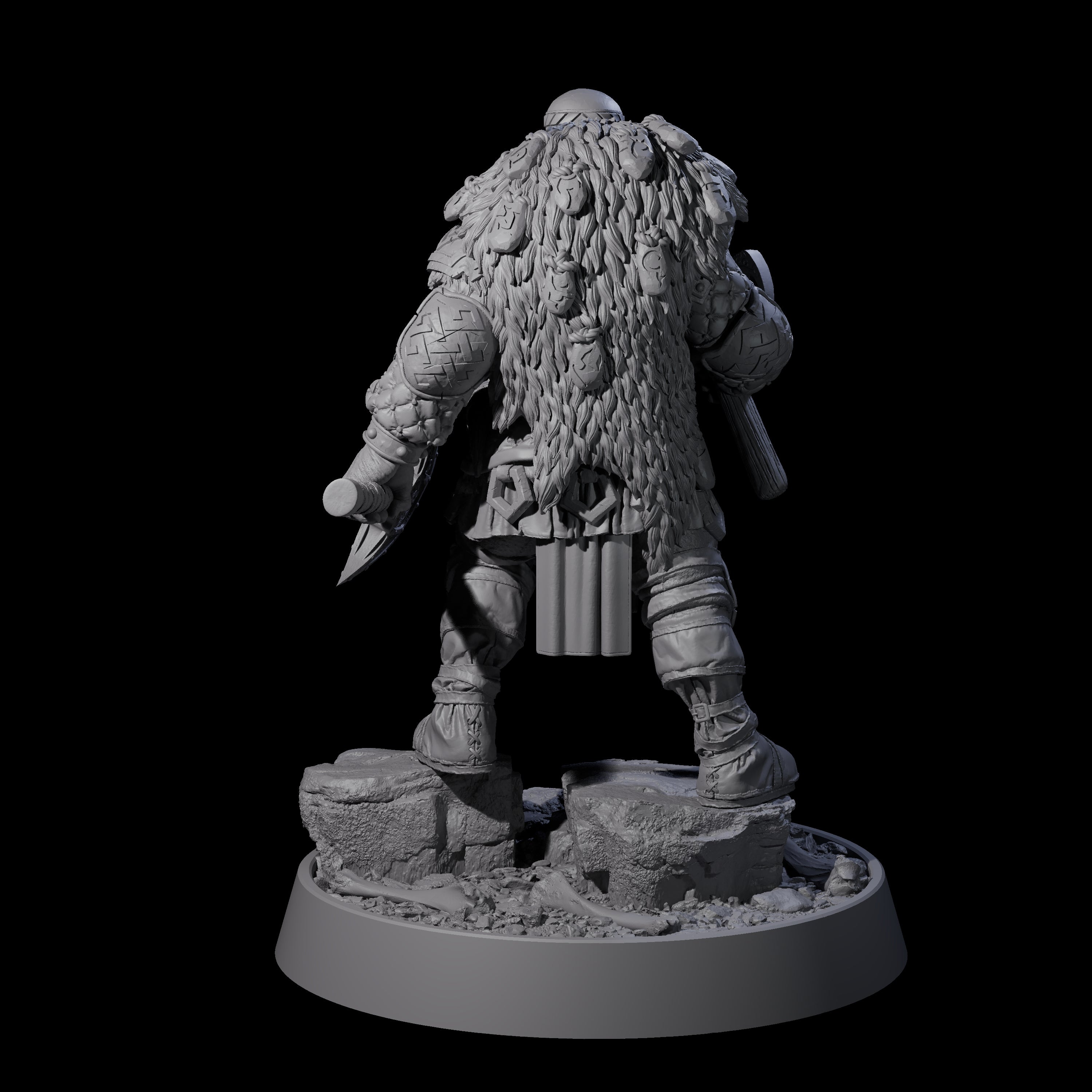 Furious Viking Berserker E Miniature for Dungeons and Dragons, Pathfinder or other TTRPGs