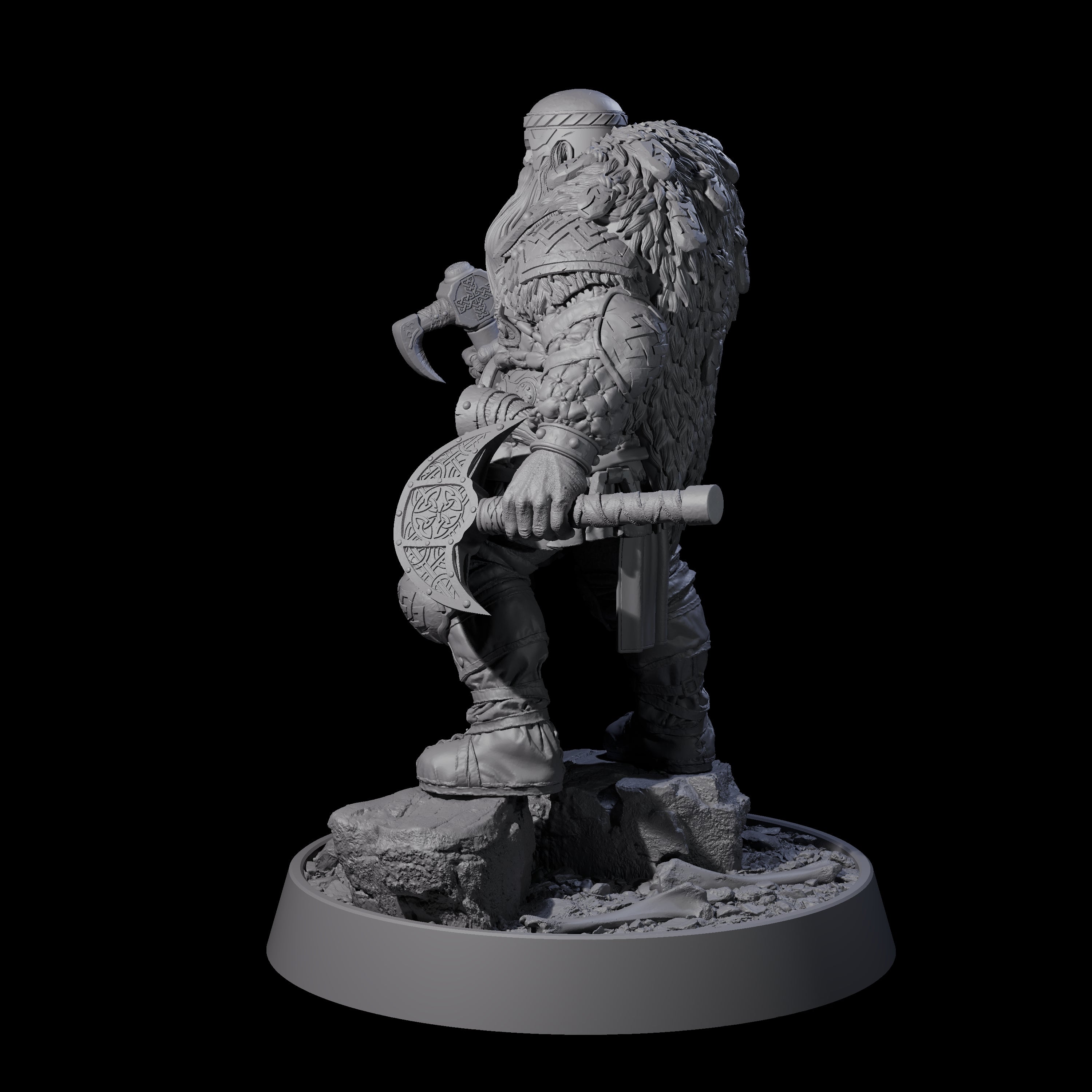 Furious Viking Berserker E Miniature for Dungeons and Dragons, Pathfinder or other TTRPGs