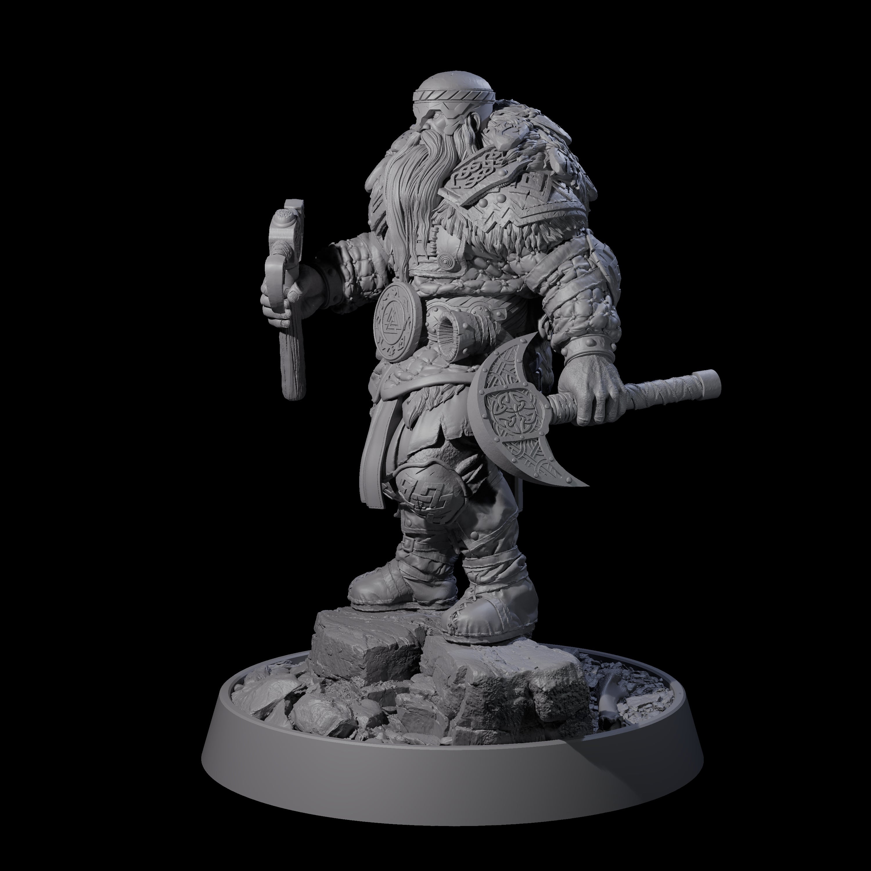Furious Viking Berserker E Miniature for Dungeons and Dragons, Pathfinder or other TTRPGs