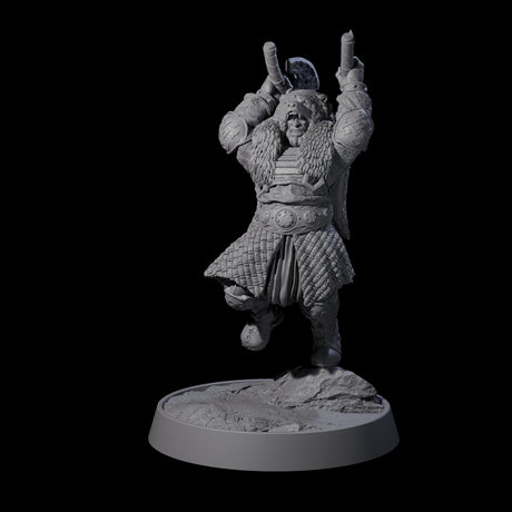 Furious Viking Berserker F Miniature for Dungeons and Dragons, Pathfinder or other TTRPGs