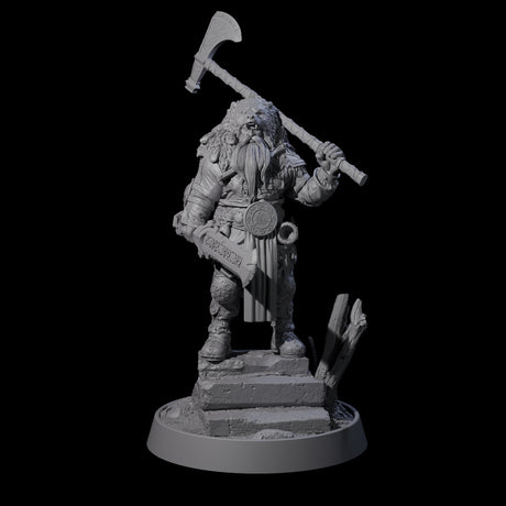 Furious Viking Berserker G Miniature for Dungeons and Dragons, Pathfinder or other TTRPGs