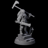 Furious Viking Berserker G Miniature for Dungeons and Dragons, Pathfinder or other TTRPGs