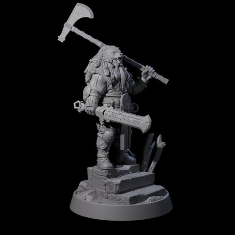 Furious Viking Berserker G Miniature for Dungeons and Dragons, Pathfinder or other TTRPGs