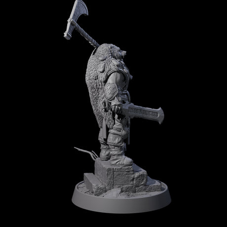 Furious Viking Berserker G Miniature for Dungeons and Dragons, Pathfinder or other TTRPGs