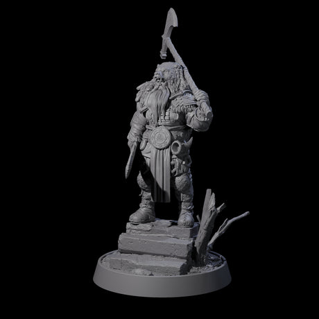 Furious Viking Berserker G Miniature for Dungeons and Dragons, Pathfinder or other TTRPGs