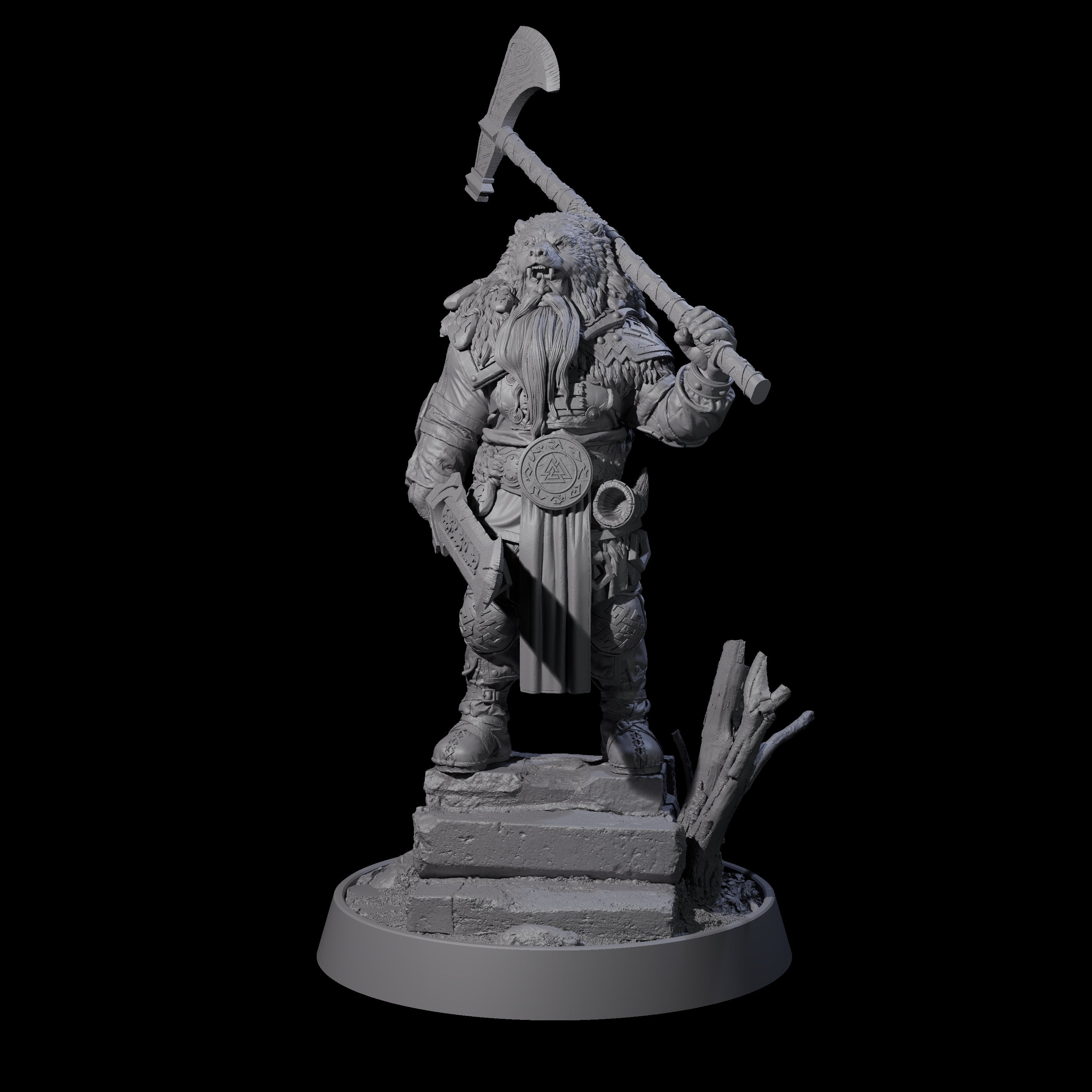 Furious Viking Berserker G Miniature for Dungeons and Dragons, Pathfinder or other TTRPGs