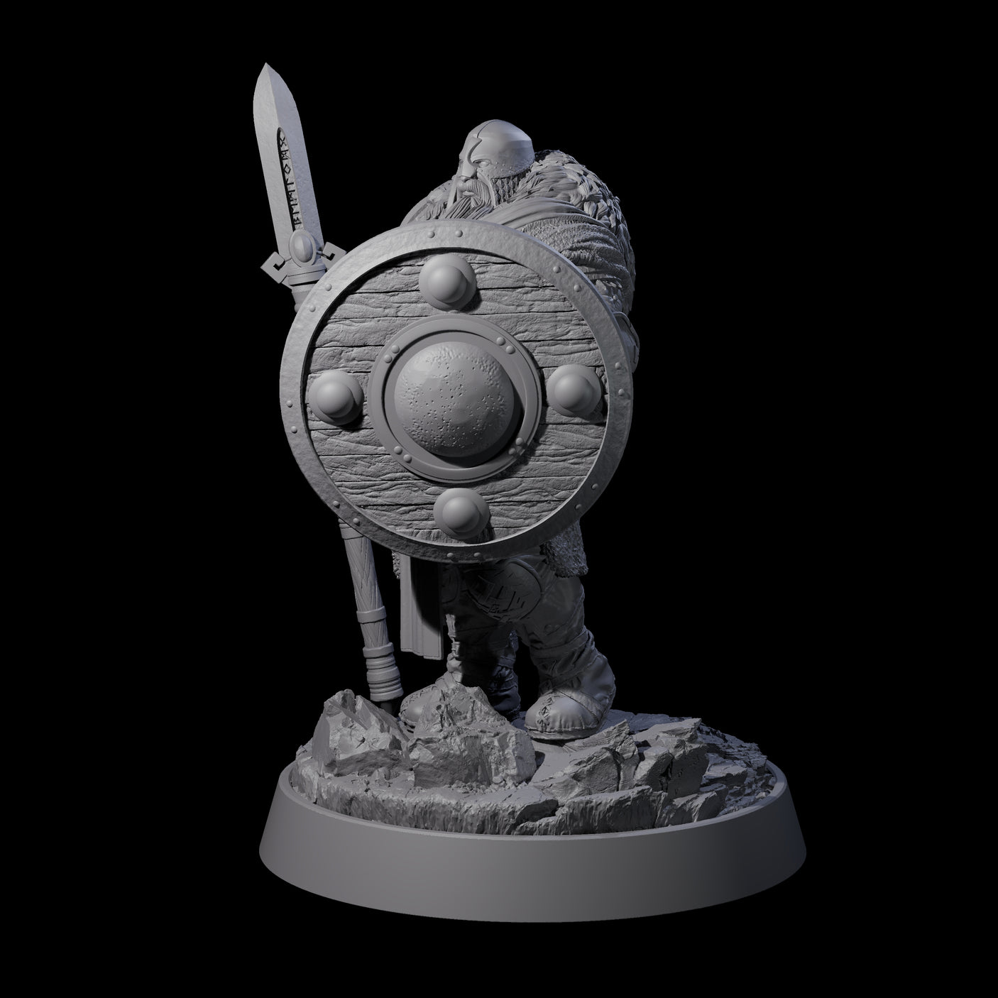 Furious Viking Berserker H Miniature for Dungeons and Dragons, Pathfinder or other TTRPGs