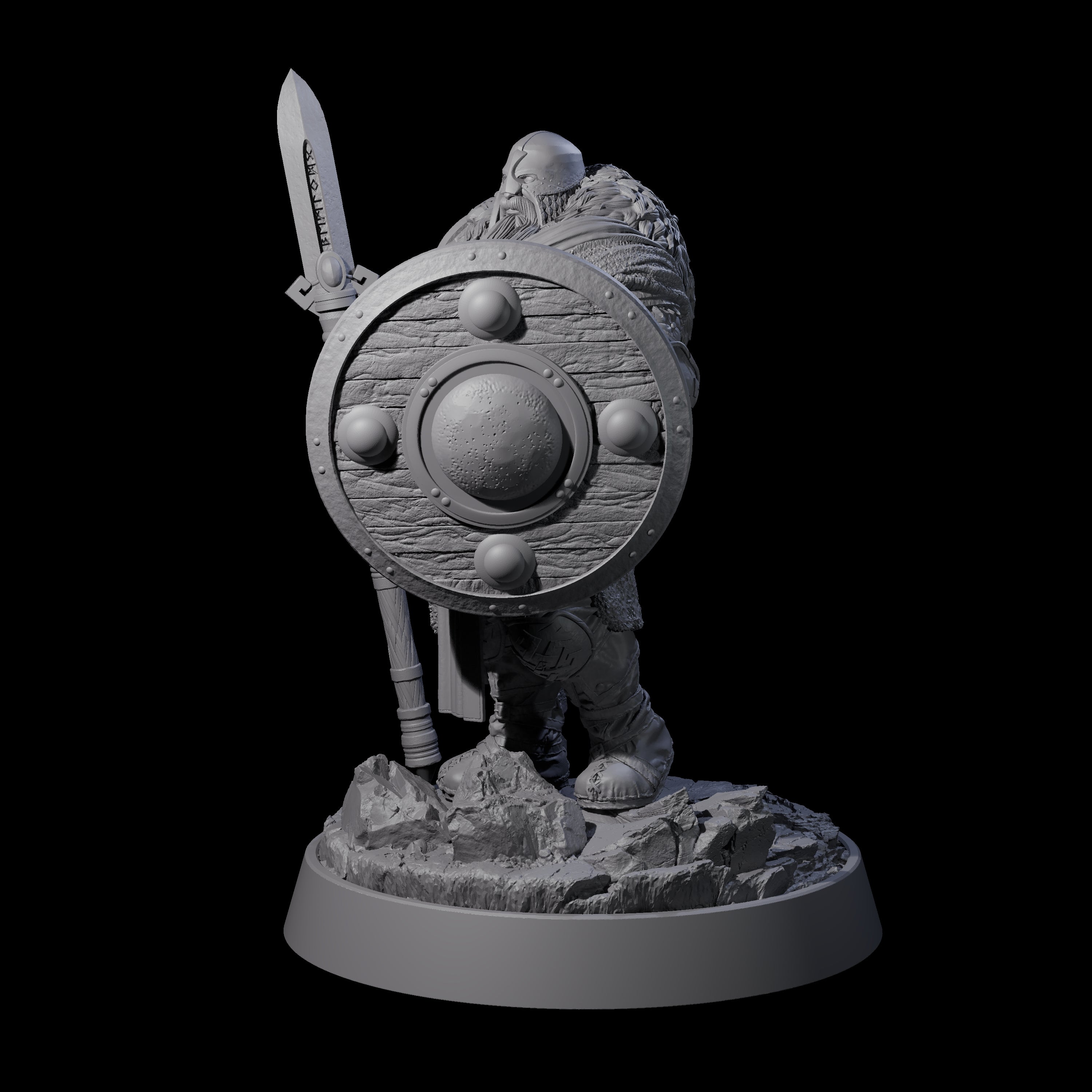 Furious Viking Berserker H Miniature for Dungeons and Dragons, Pathfinder or other TTRPGs