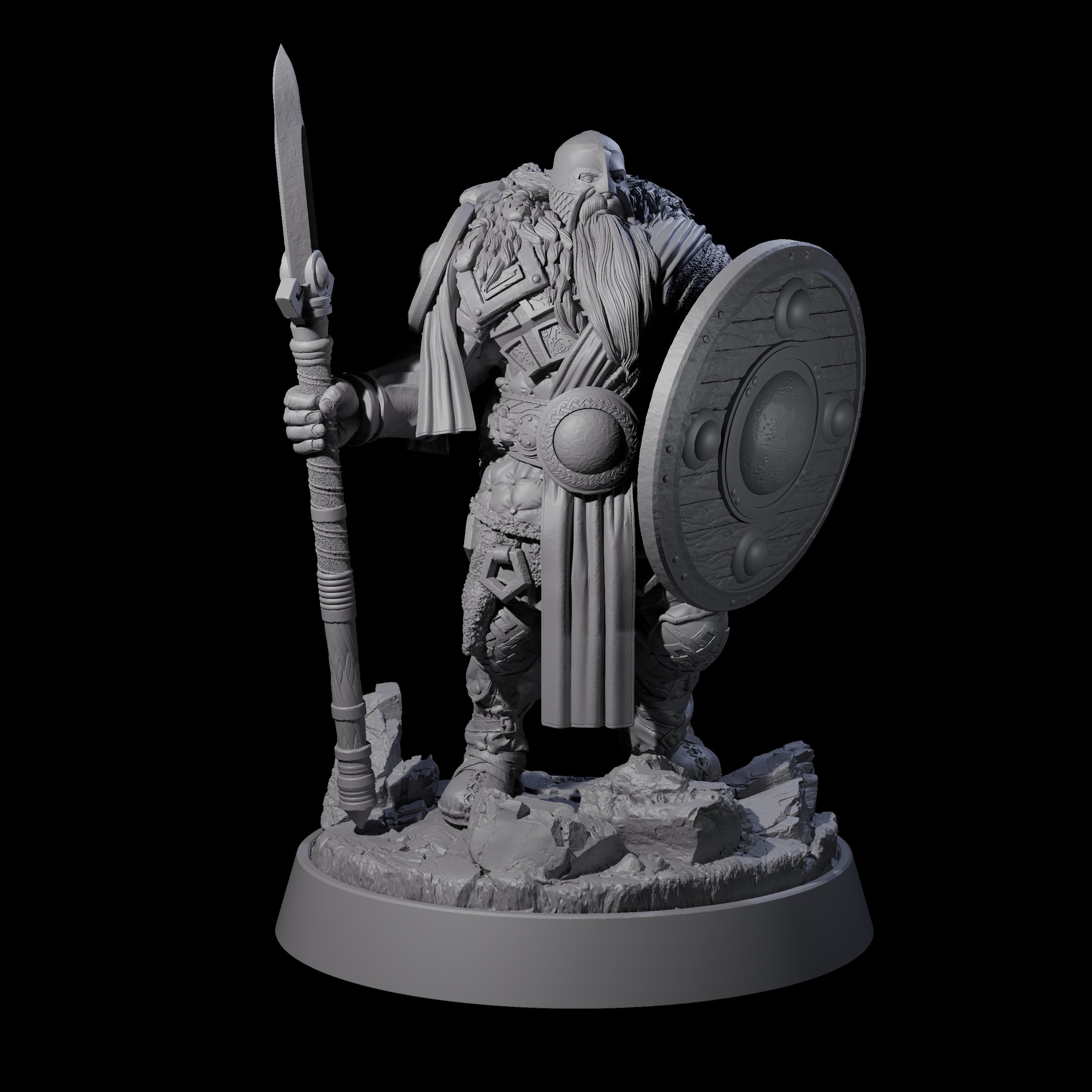 Furious Viking Berserker H Miniature for Dungeons and Dragons, Pathfinder or other TTRPGs