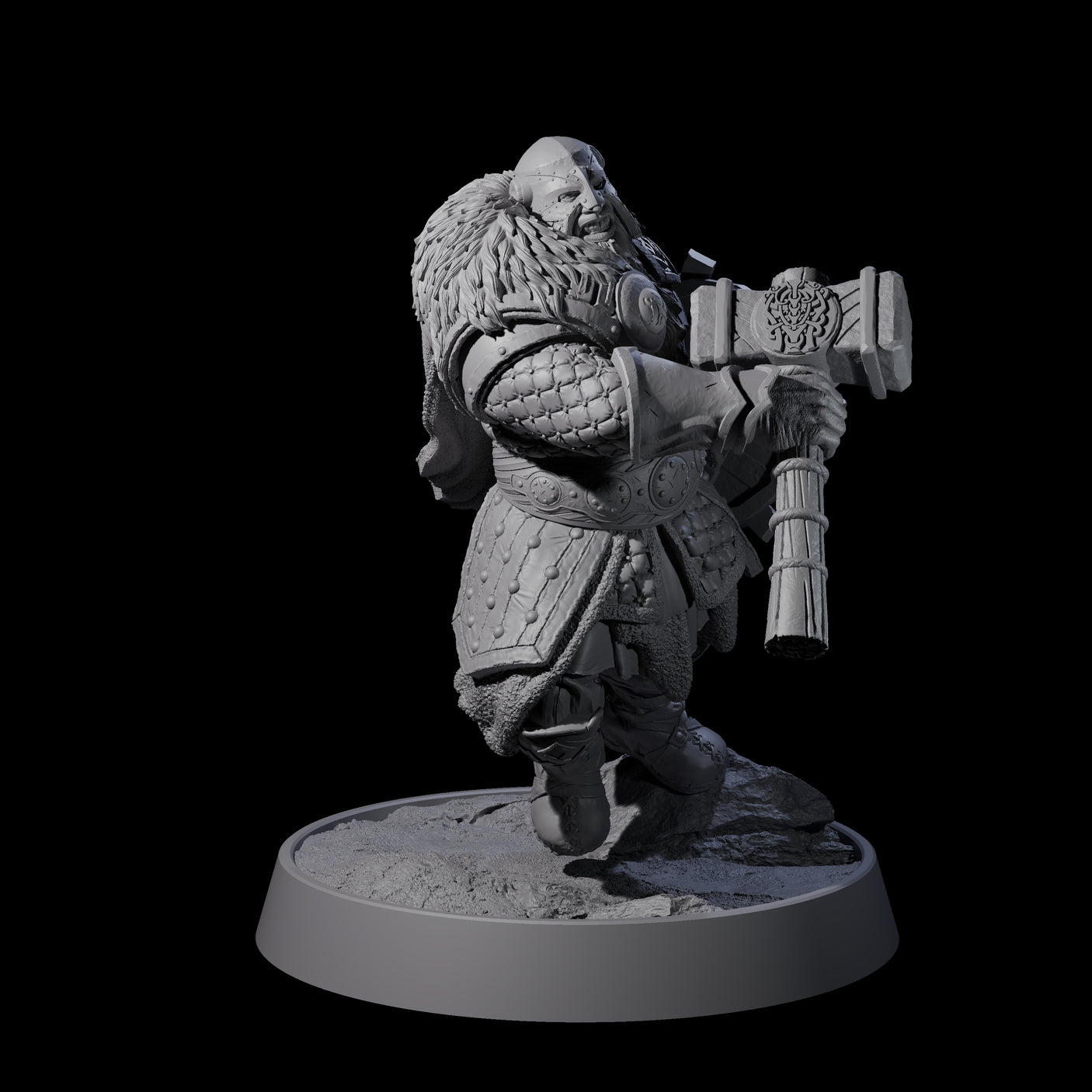 Furious Viking Berserker I Miniature for Dungeons and Dragons, Pathfinder or other TTRPGs