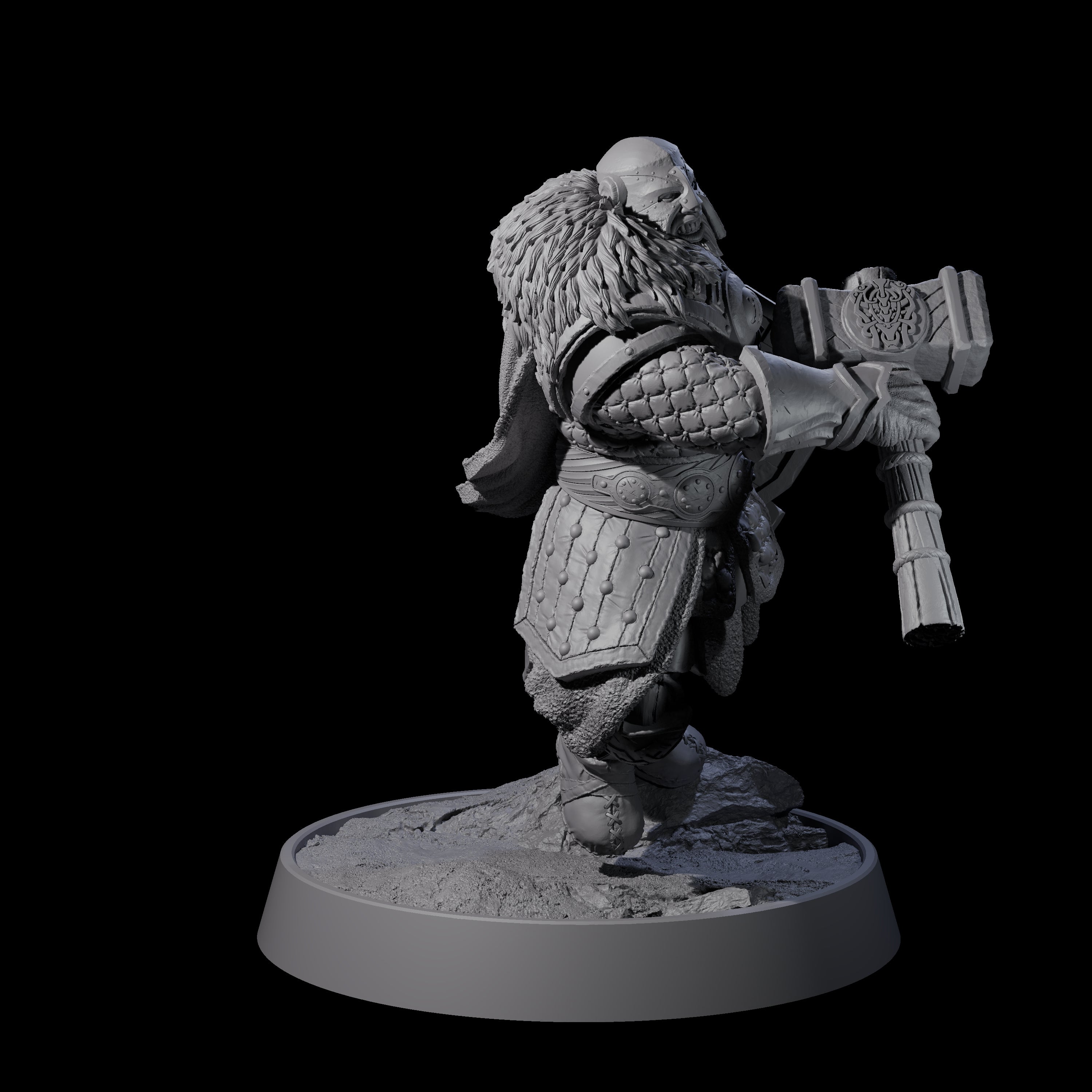 Furious Viking Berserker I Miniature for Dungeons and Dragons, Pathfinder or other TTRPGs