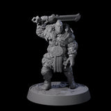 Furious Viking Berserkers Miniature for Dungeons and Dragons, Pathfinder or other TTRPGs
