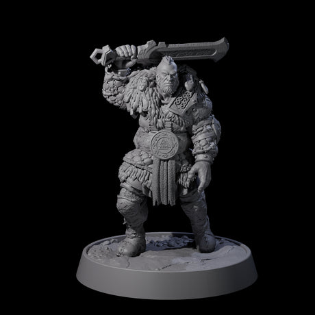 Furious Viking Berserkers Miniature for Dungeons and Dragons, Pathfinder or other TTRPGs