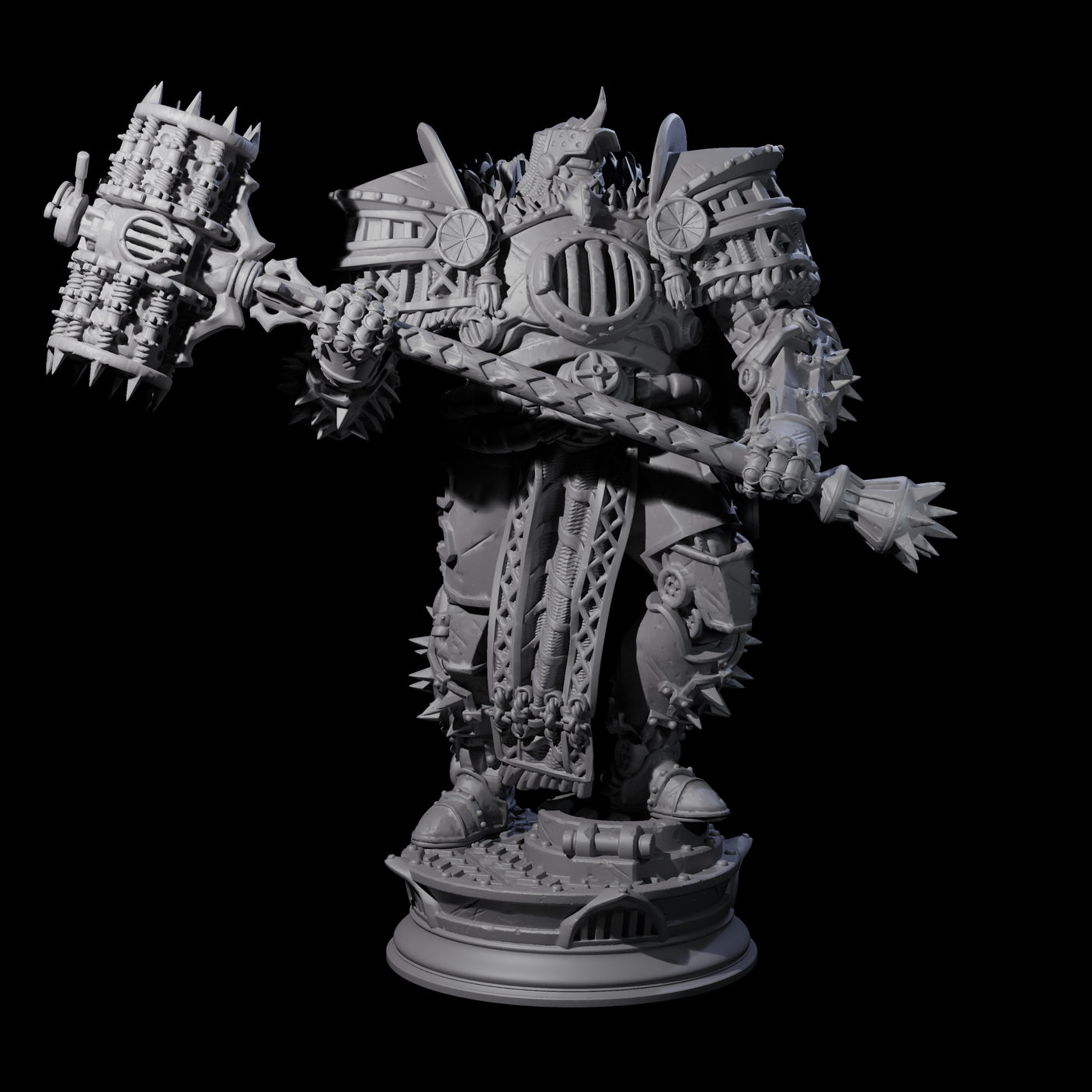 Furnace Powered Champion Miniature for Dungeons and Dragons, Pathfinder or other TTRPGs
