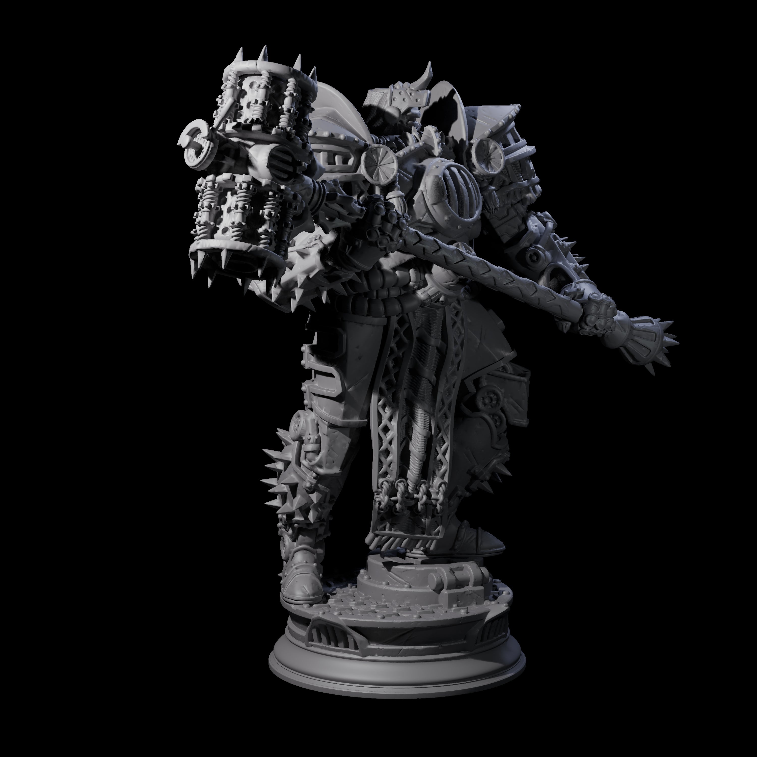 Furnace Powered Champion Miniature for Dungeons and Dragons, Pathfinder or other TTRPGs