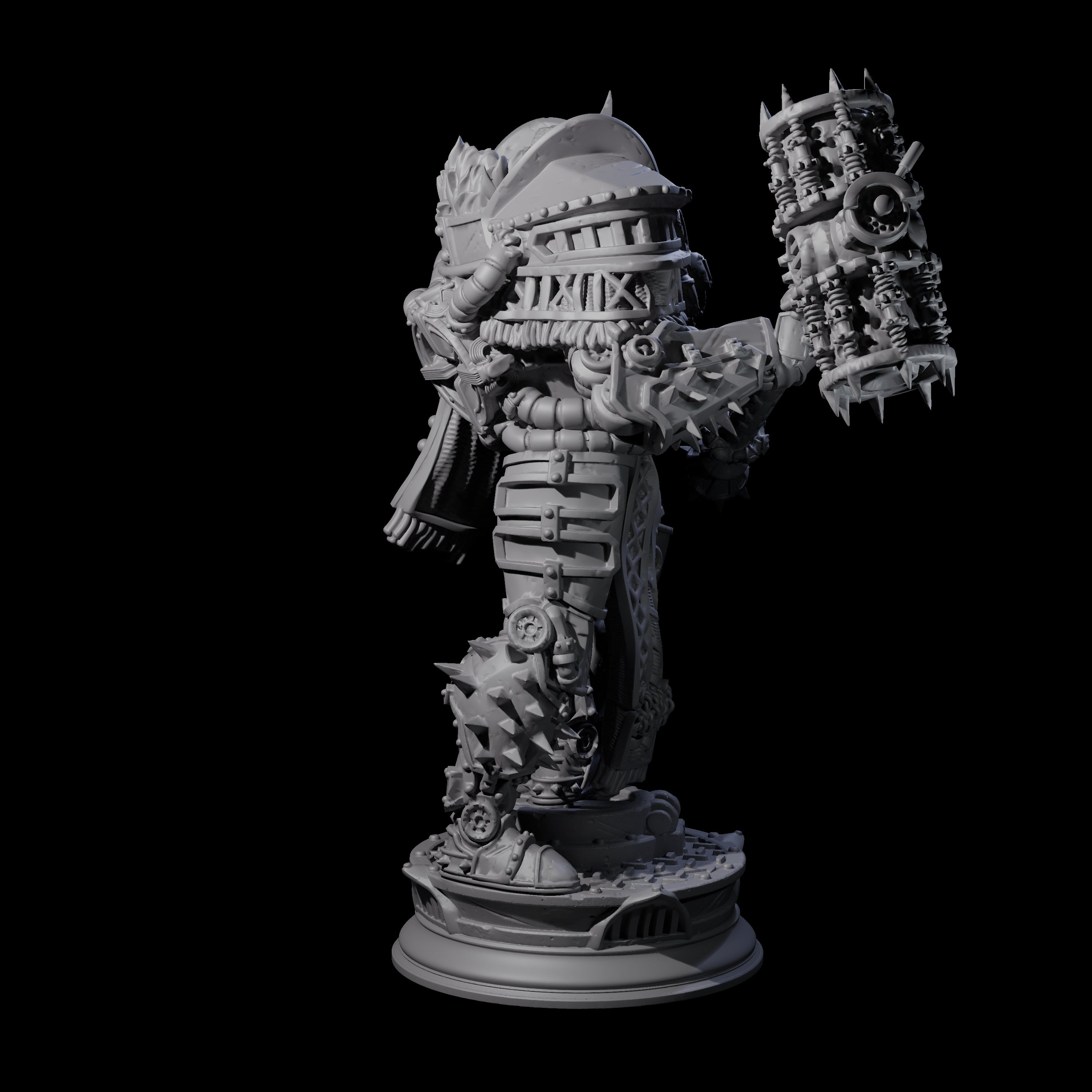 Furnace Powered Champion Miniature for Dungeons and Dragons, Pathfinder or other TTRPGs