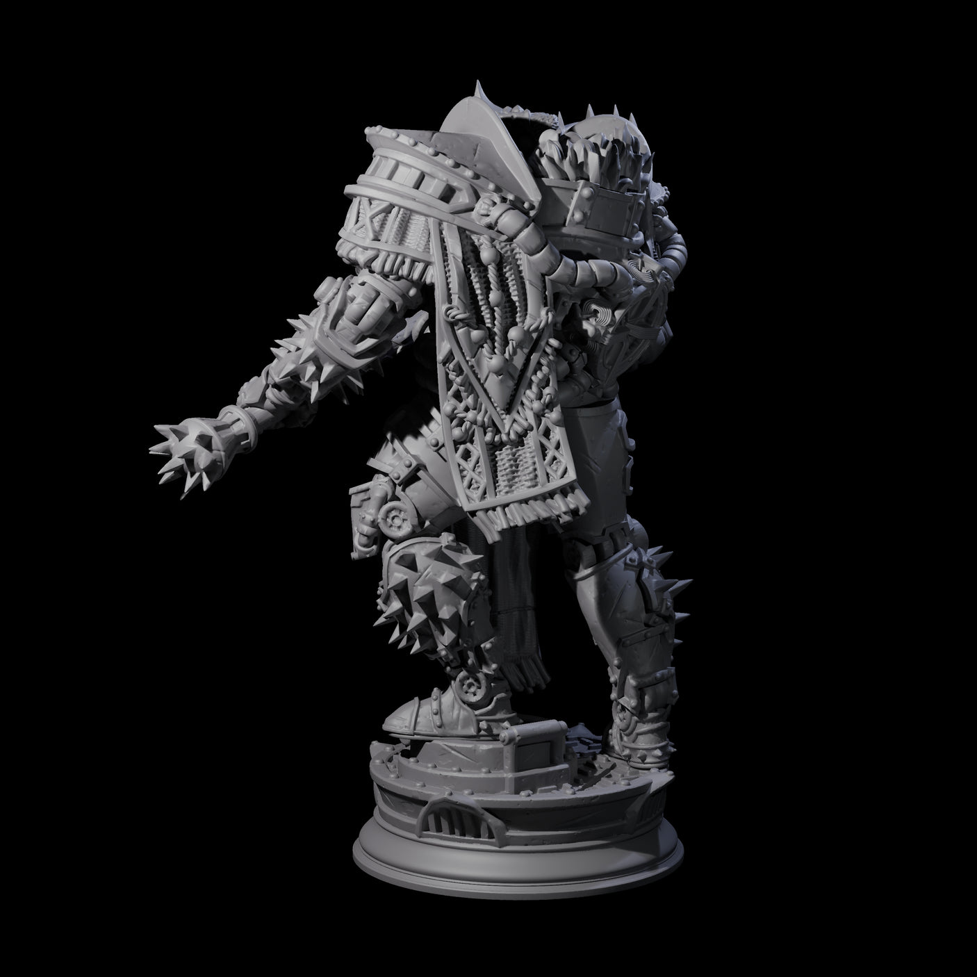 Furnace Powered Champion Miniature for Dungeons and Dragons, Pathfinder or other TTRPGs