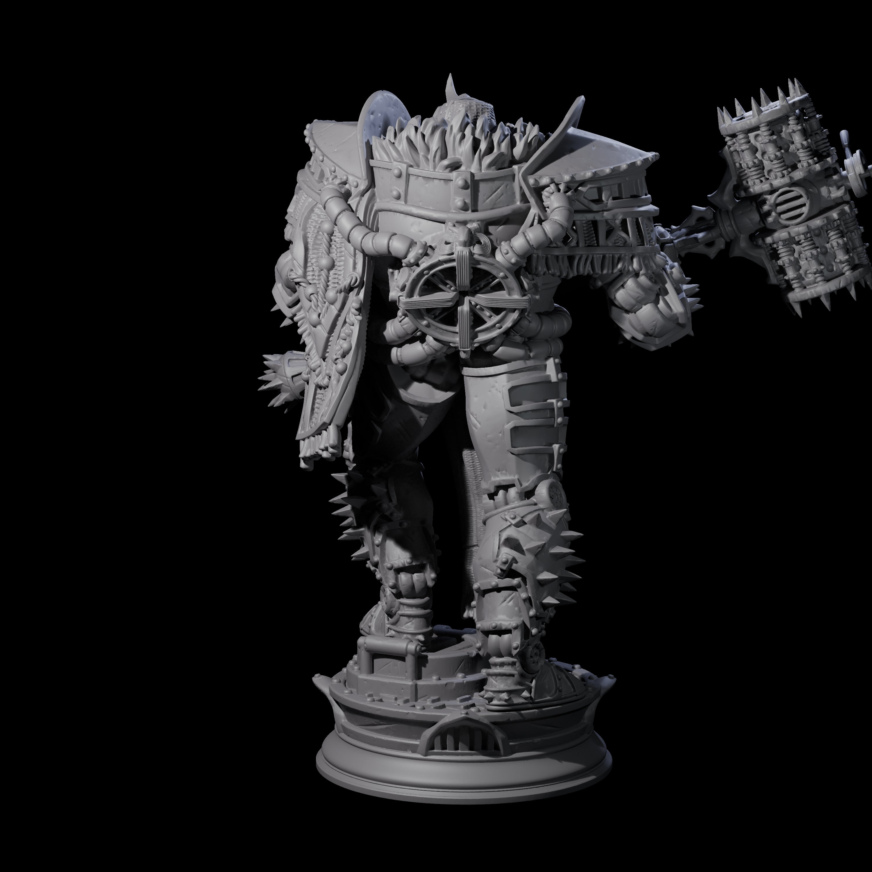 Furnace Powered Champion Miniature for Dungeons and Dragons, Pathfinder or other TTRPGs