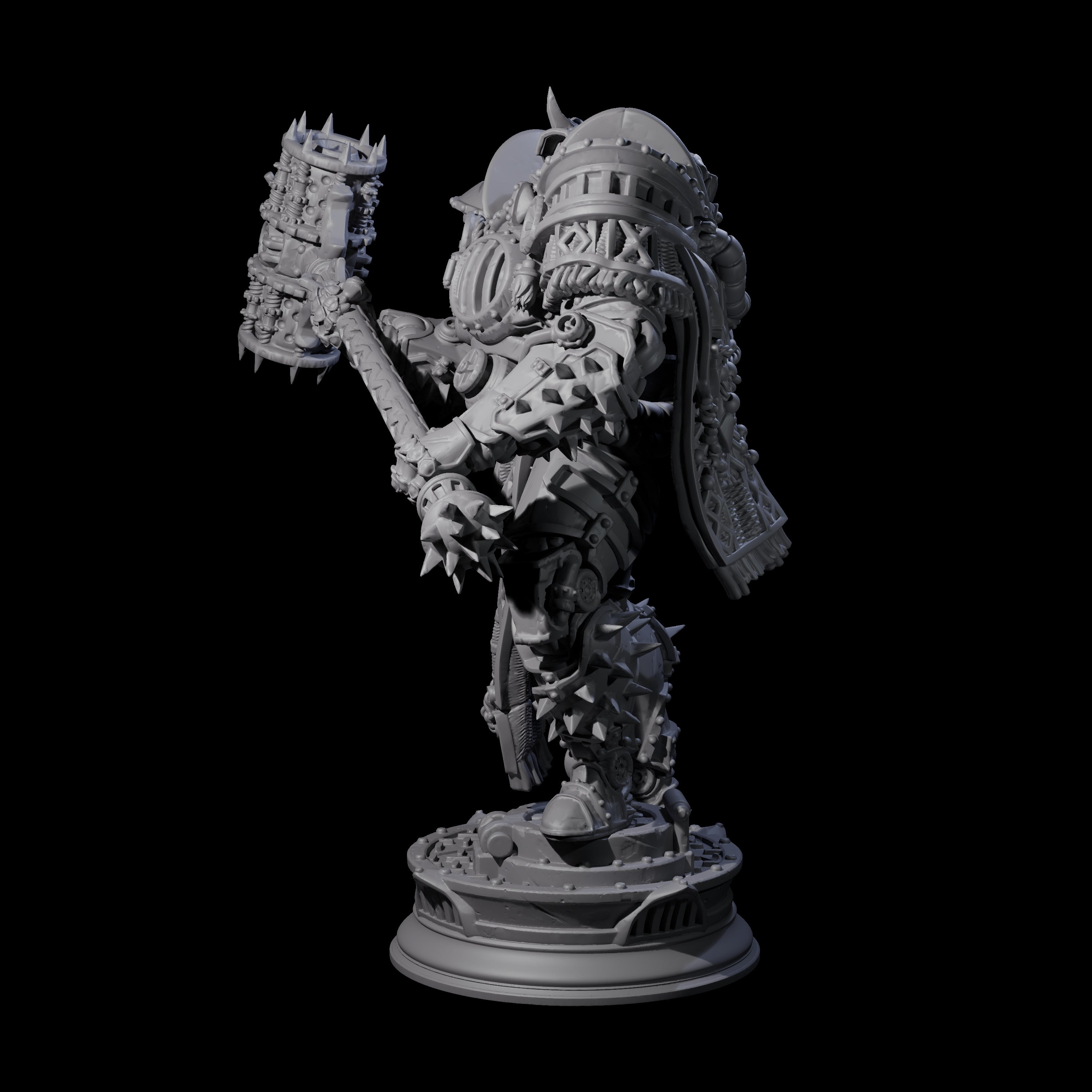 Furnace Powered Champion Miniature for Dungeons and Dragons, Pathfinder or other TTRPGs