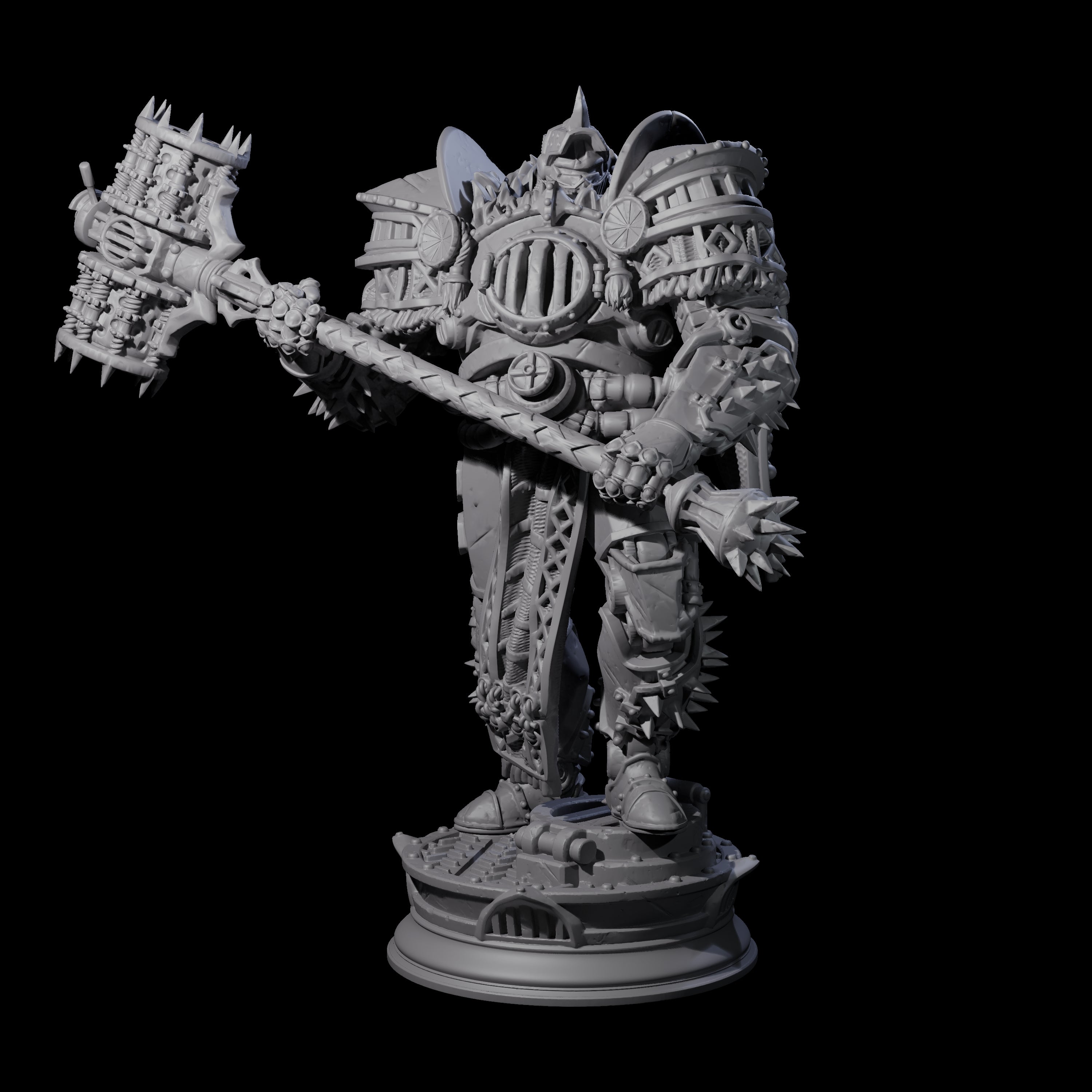 Furnace Powered Champion Miniature for Dungeons and Dragons, Pathfinder or other TTRPGs