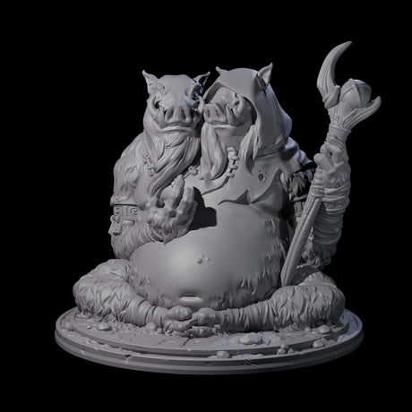 Future Seeing Boarman Oracle Miniature for Dungeons and Dragons, Pathfinder or other TTRPGs