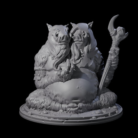 Future Seeing Boarman Oracle Miniature for Dungeons and Dragons, Pathfinder or other TTRPGs