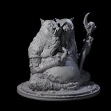 Future Seeing Boarman Oracle Miniature for Dungeons and Dragons, Pathfinder or other TTRPGs
