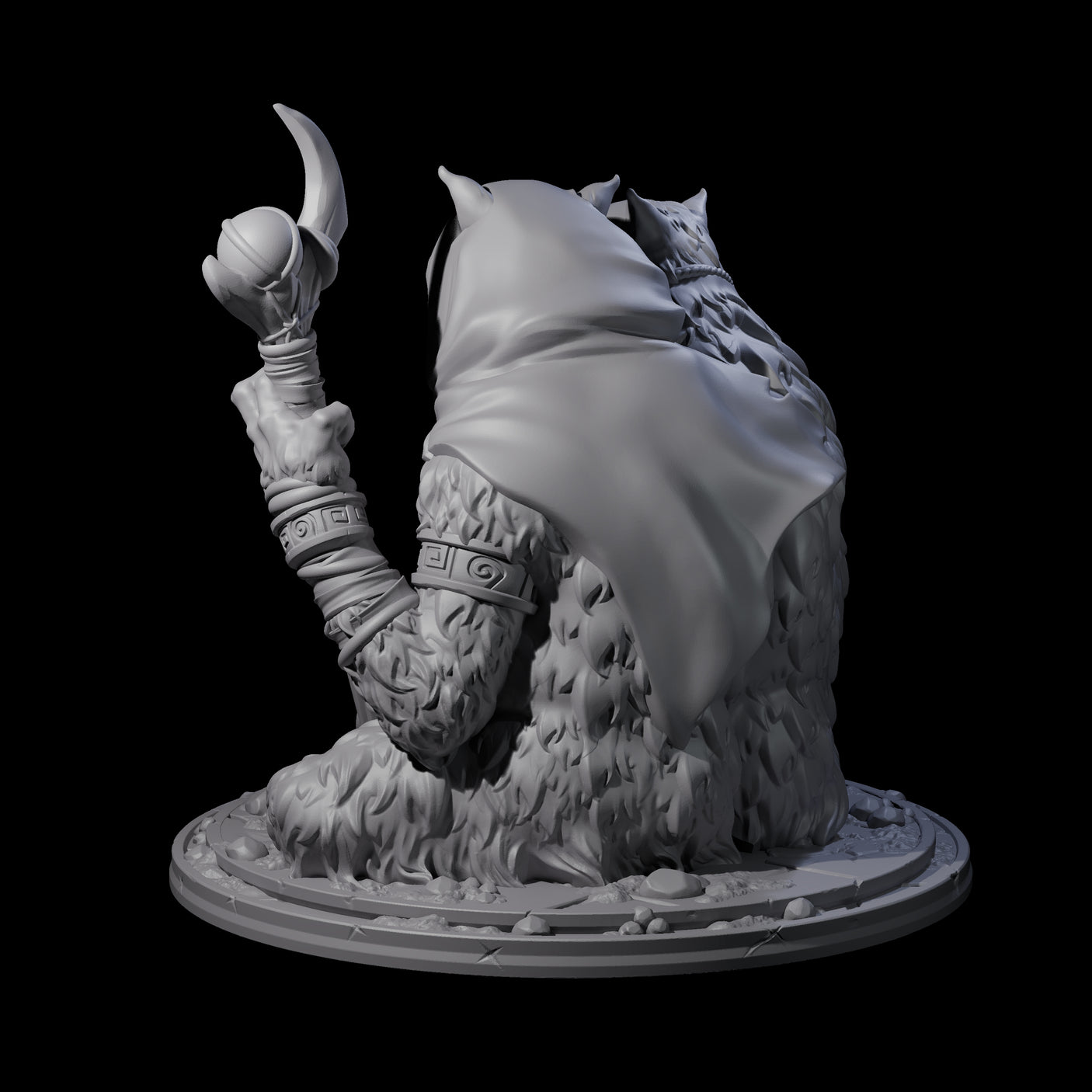 Future Seeing Boarman Oracle Miniature for Dungeons and Dragons, Pathfinder or other TTRPGs