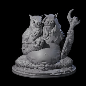 Future Seeing Boarman Oracle Miniature for Dungeons and Dragons, Pathfinder or other TTRPGs