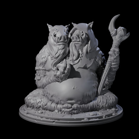 Future Seeing Boarman Oracle Miniature for Dungeons and Dragons, Pathfinder or other TTRPGs