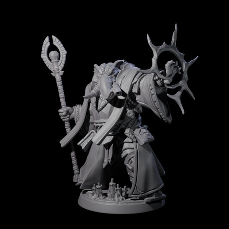 Galant Loxodon Cleric Miniature for Dungeons and Dragons, Pathfinder or other TTRPGs