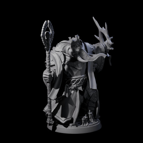 Galant Loxodon Cleric Miniature for Dungeons and Dragons, Pathfinder or other TTRPGs